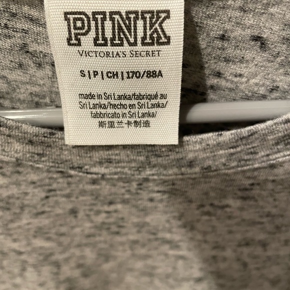 PINK LOGO SMALL CAMPUS LONG SLEEVE TEE - Picture 3 of 6